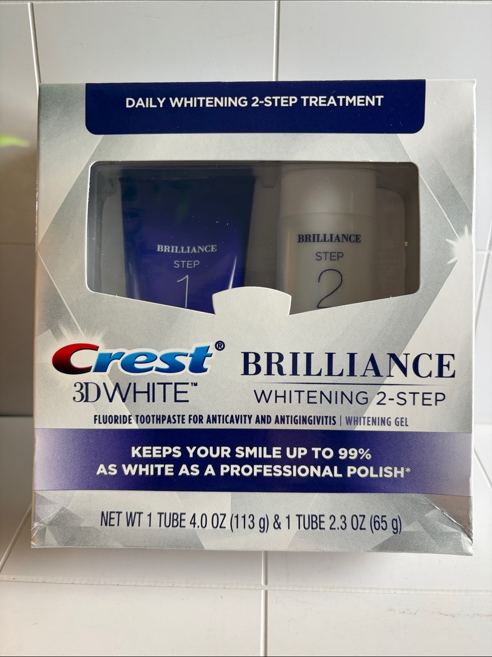 Crest 3D White Brilliance Whitening 2-Step